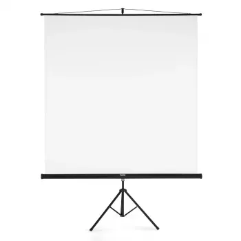 Pantalla de proyección Hama 00021573 2,55 m 1:1 Manual Negro Blanco