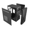 Caja de ordenador Gembird CCC-FC-K170, mATX, negra