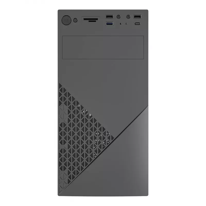 Caja de ordenador Gembird CCC-FC-K170, mATX, negra