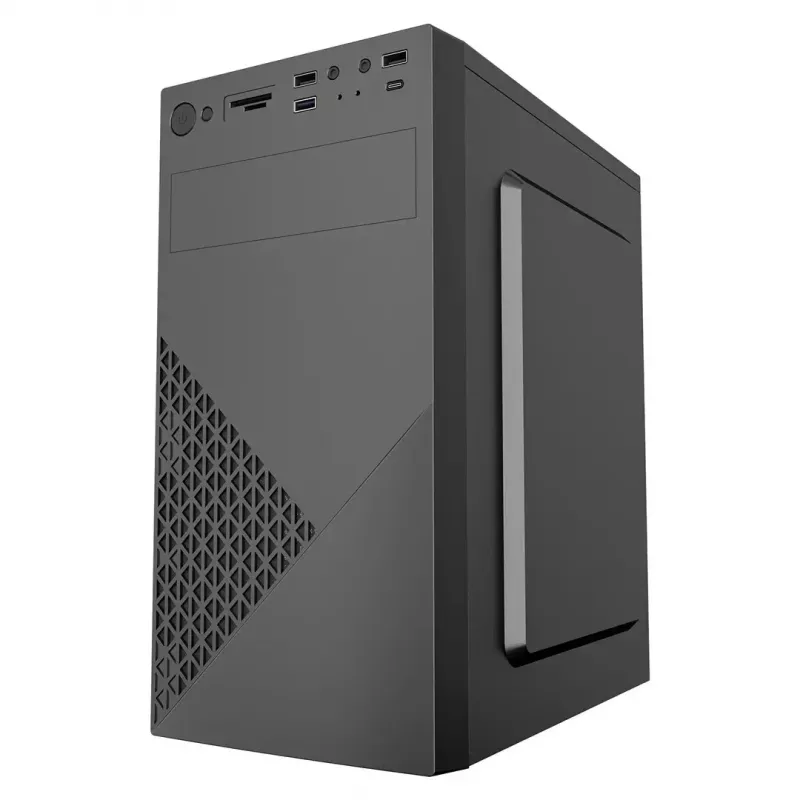 Caja de ordenador Gembird CCC-FC-K170, mATX, negra