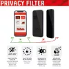 Displex Privacy Full Cover protector de pantalla (10H) para Apple iPhone 12/12 Pro, marco de montaje Eco, filtro de privacidad, vidrio templado, lámina protectora antirrayaduras, compatible con funda