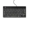 R-Go Tools teclado ergonómico R-Go Compact Break, teclado compacto con software de pausas, AZERTY (BE), con cable, negro