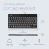 R-Go Tools teclado ergonómico R-Go Compact Break, teclado compacto con software de pausas, AZERTY (BE), con cable, negro