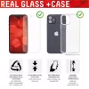 Displex protector de pantalla (10H) + funda para Apple iPhone 13 Pro, adhesivo de montaje, + funda, vidrio templado, lámina protectora antirrayaduras