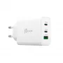 j5create JUP3365E-EN Cargador GaN USB-C® de 65W y 3 puertos, interior, AC, Blanco