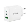 j5create JUP3365E-EN Cargador GaN USB-C® de 65W y 3 puertos, interior, AC, Blanco