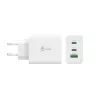 j5create JUP3365E-EN Cargador GaN USB-C® de 65W y 3 puertos, interior, AC, Blanco