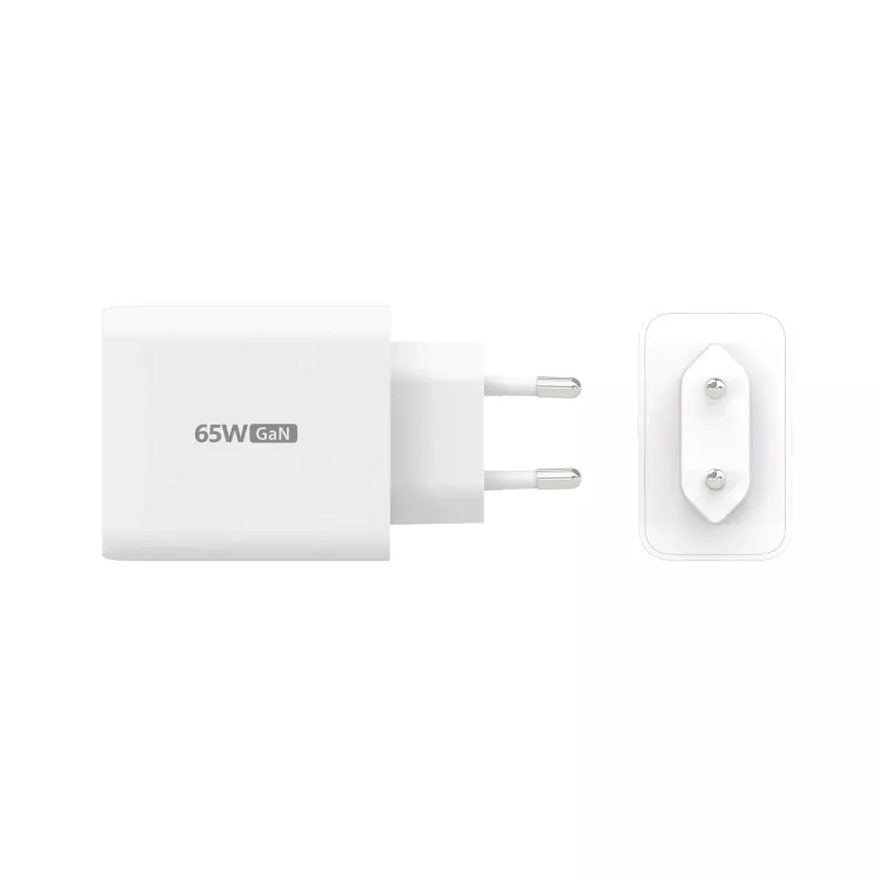 j5create JUP3365E-EN Cargador GaN USB-C® de 65W y 3 puertos, interior, AC, Blanco