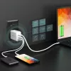 j5create JUP3365E-EN Cargador GaN USB-C® de 65W y 3 puertos, interior, AC, Blanco