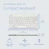 R-Go Tools Teclado ergonómico R-Go Compact Break, teclado compacto con software de pausas, AZERTY (FR), con cable, blanco