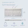 R-Go Tools Teclado ergonómico R-Go Split Break con software de pausas, teclado ergonómico dividido, AZERTY (FR), Bluetooth, blanco