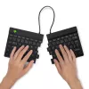 R-Go Tools Teclado ergonómico R-Go Split Break con software de pausas, teclado ergonómico dividido, AZERTY (FR), Bluetooth, negro