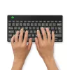 R-Go Tools Teclado ergonómico R-Go Compact Break, teclado compacto con software de pausas, AZERTY (BE), Bluetooth, Negro