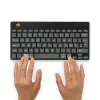 R-Go Tools Teclado ergonómico R-Go Compact Break, teclado compacto con software de pausas, AZERTY (BE), Bluetooth, Negro