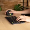 R-Go Tools Teclado ergonómico R-Go Compact Break, teclado compacto con software de pausas, AZERTY (BE), Bluetooth, Negro