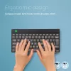 R-Go Tools Teclado ergonómico R-Go Compact Break, teclado compacto con software de pausas, AZERTY (BE), Bluetooth, Negro