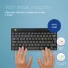 R-Go Tools Teclado ergonómico R-Go Compact Break, teclado compacto con software de pausas, AZERTY (BE), Bluetooth, Negro