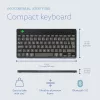 R-Go Tools Teclado ergonómico R-Go Compact Break, teclado compacto con software de pausas, AZERTY (BE), Bluetooth, Negro