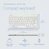 R-Go Tools Teclado ergonómico R-Go Compact Break, teclado compacto con software de pausas, AZERTY (BE), con cable, blanco