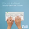R-Go Tools Teclado ergonómico R-Go Compact Break, teclado compacto con software de pausas, AZERTY (BE), Bluetooth, blanco