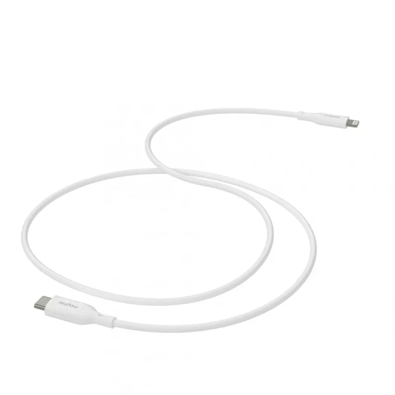 mophie essentials Cable de carga Lightning a USB-C (1M) Blanco