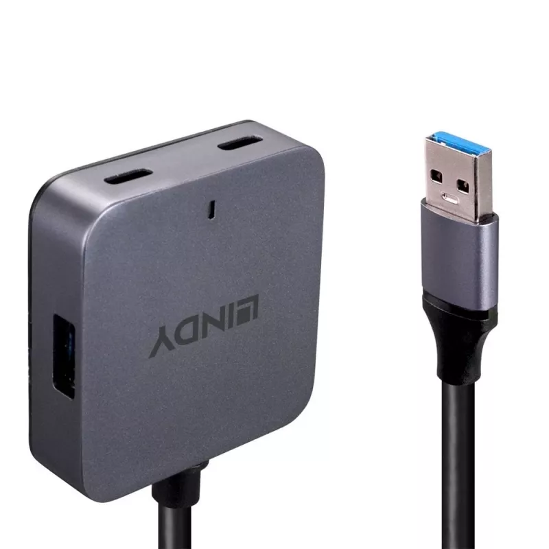 Lindy Hub USB 3.0 de 5m y 4 puertos