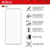 Protector de pantalla e.v.i. Displex Full Cover (10H) para Xiaomi 14 Pro, vidrio templado, marco de montaje Eco, negro/transparente