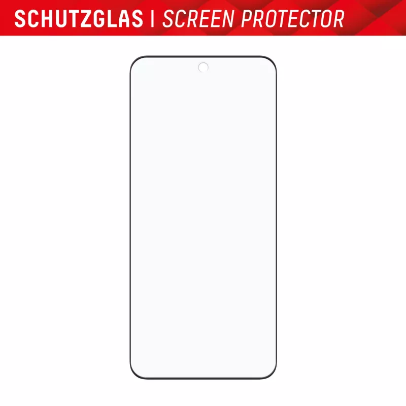 Protector de pantalla e.v.i. Displex Full Cover (10H) para Xiaomi 14 Pro, vidrio templado, marco de montaje Eco, negro/transparente
