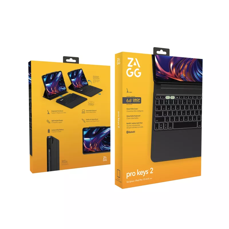 ZAGG Pro Keys 2 QWERTY UK Inglés Bluetooth Negro