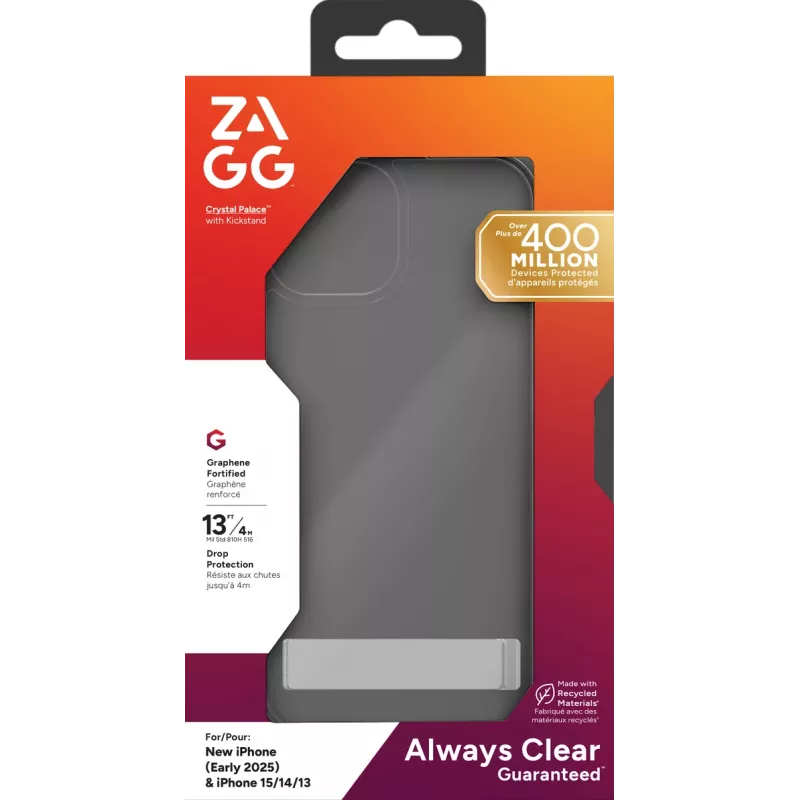 ZAGG Crystal Palace KS funda trasera para Apple iPhone 16e/15/14/13