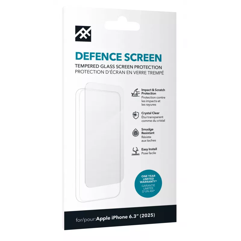 ZAGG Defence Glass para iPhone 17, Apple, iPhone 17, resistente a golpes, resistente a arañazos, 1 ud.
