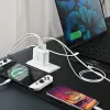 Cargador j5 create 70W GaN USB-C de 4 puertos — interior, alimentación por CA, compatible universalmente, blanco