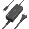 Adaptador de alimentación USB-C PD j5create JUP1265 — 65W, interior, negro, plástico, 118×32×50 mm (UE)