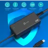 Adaptador de alimentación USB-C PD j5create JUP1265 — 65W, interior, negro, plástico, 118×32×50 mm (UE)