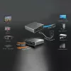 Splitter HDMI™ 2.1 de 2 vías j5create JDSH812 8K, HDMI, 2x HDMI, 7680 x 4320 píxeles, gris, aluminio, 8K Ultra HD