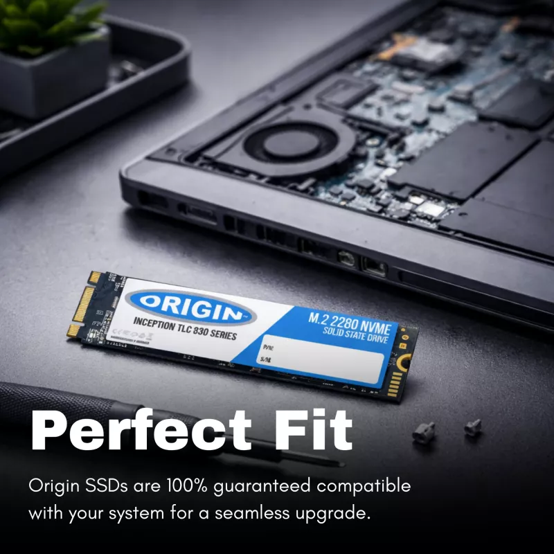 SSD Origin Storage Inception 512GB NVMe M.2 3D TLC 80mm, 512 GB, M.2, 2100 MB/s, 640 Gbit/s