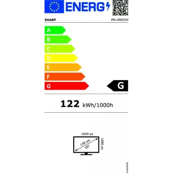 Pantalla LCD de interior Sharp PN-UN553V 55