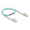 Cable de fibra óptica DeLOCK 88078 LC dúplex a LC dúplex OM3 0,5 m