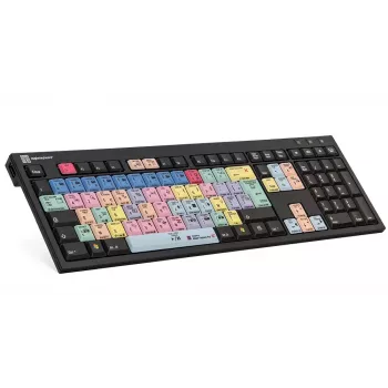 LogicKeyboard LKB-PPROCC-BJPU-FR — USB con cable de tamaño completo AZERTY francés, teclas de tijera, cable de 1,5 m, negro