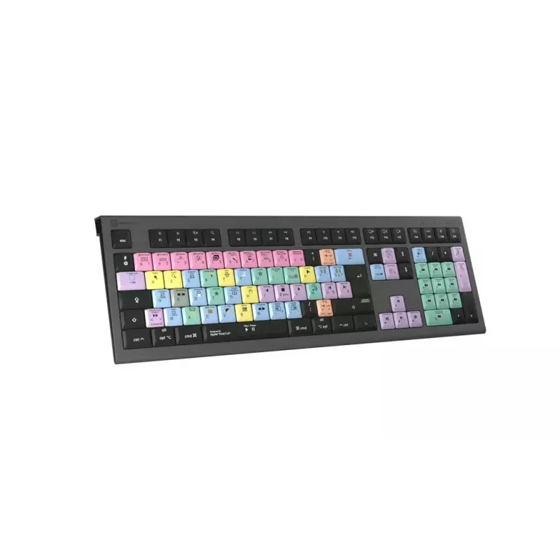Logickeyboard Apple Final Cut Pro X Astra 2 LKB-FCPX10-A2M-FR teclado para Mac, USB, AZERTY francés, negro