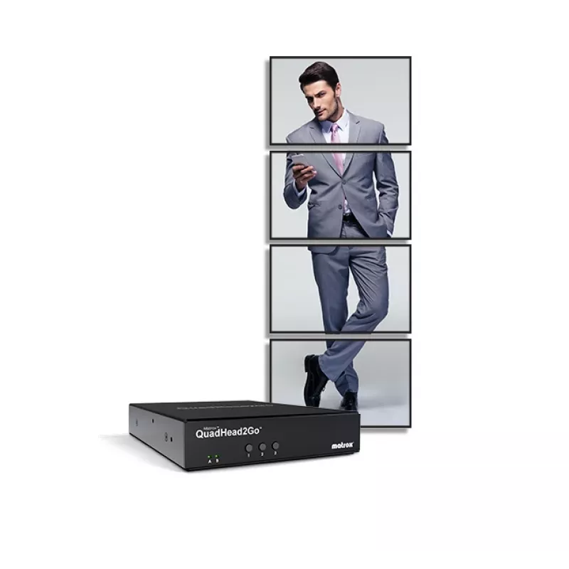Matrox QuadHead2Go Q185 controlador multomonitor appliance / Q2G-DP4K2