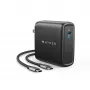 Targus HyperJuice HJG100EU cargador GaN de 100 W, un puerto, EU, 2 m, negro