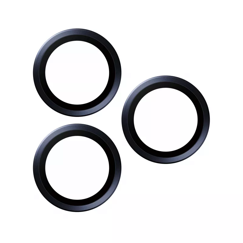 Protector de lente de cámara PanzerGlass Hoops iPhone 15 Pro 15 Pro Max azul titanio resistente a arañazos y golpes