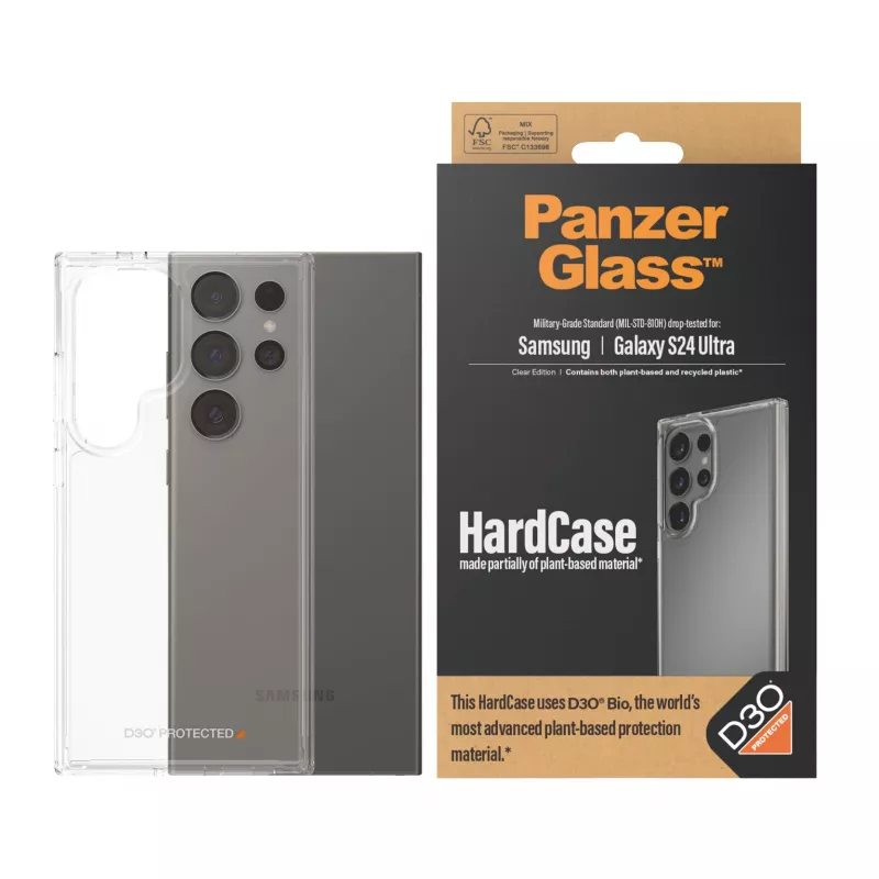 Funda rígida PanzerGlass Samsung Galaxy S24 Ultra transparente absorción de impactos