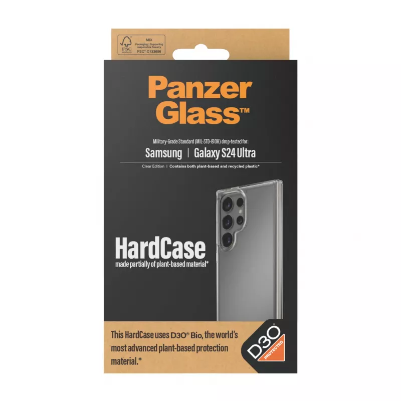 Funda rígida PanzerGlass Samsung Galaxy S24 Ultra transparente absorción de impactos