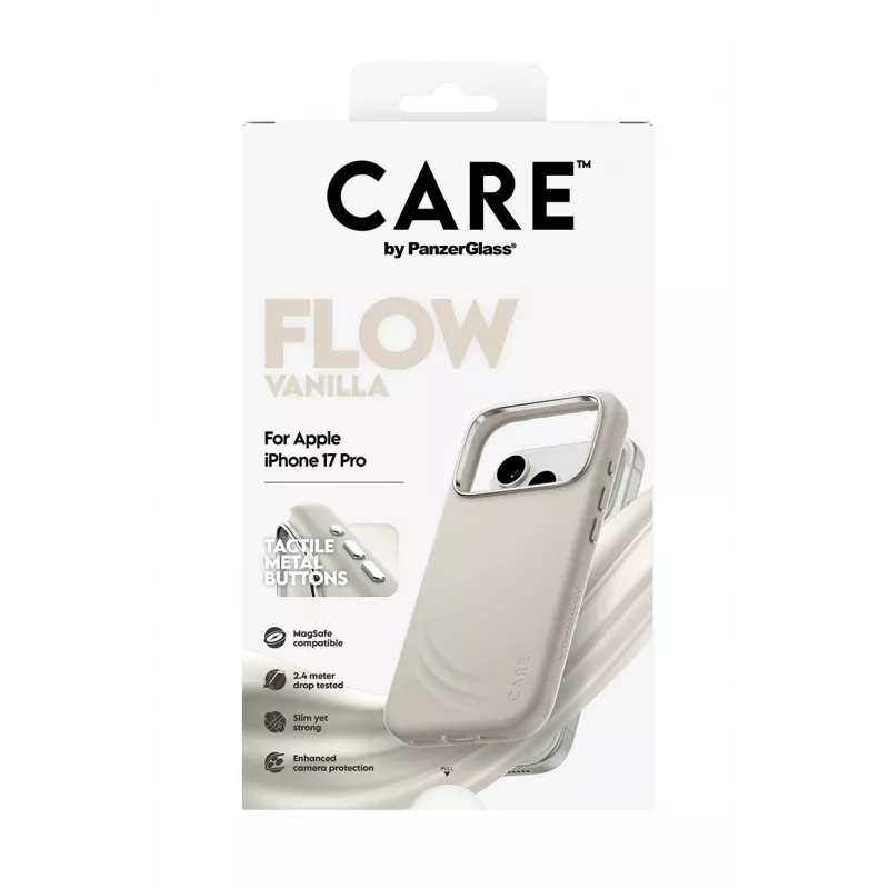 PanzerGlass CARE™ by ® Flow Case vainilla con MagSafe iPhone 17 Pro