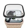 Protector de pantalla PanzerGlass con marco metálico negro para Apple Watch, modelo PG56329