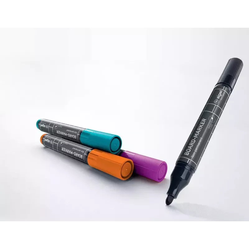 Rotulador Sigel BA011 4 uds. negro magenta naranja turquesa