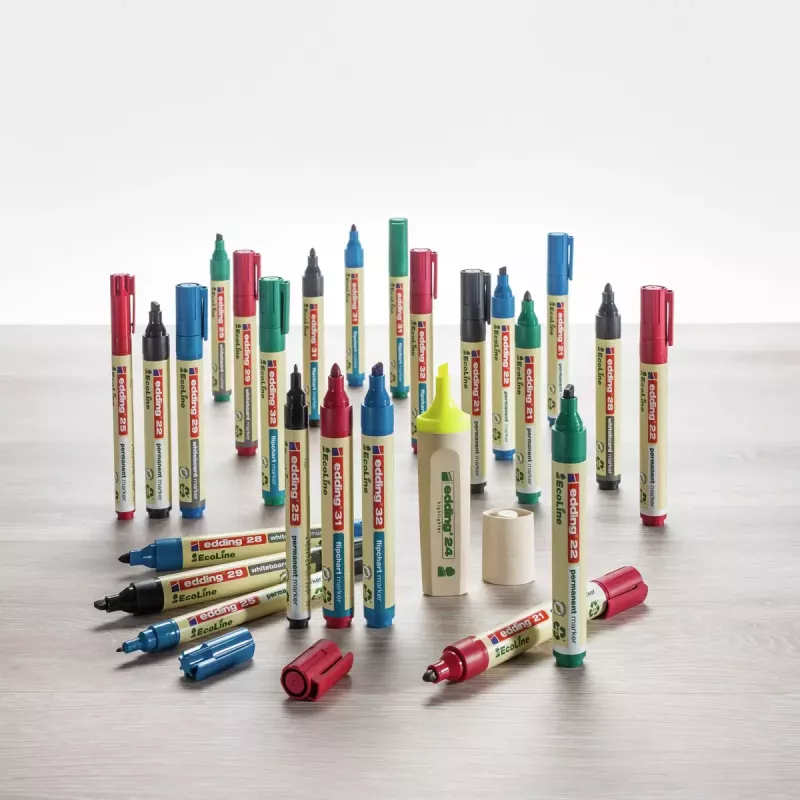 Rotulador permanente Edding EcoLine 21 rojo 10 uds.