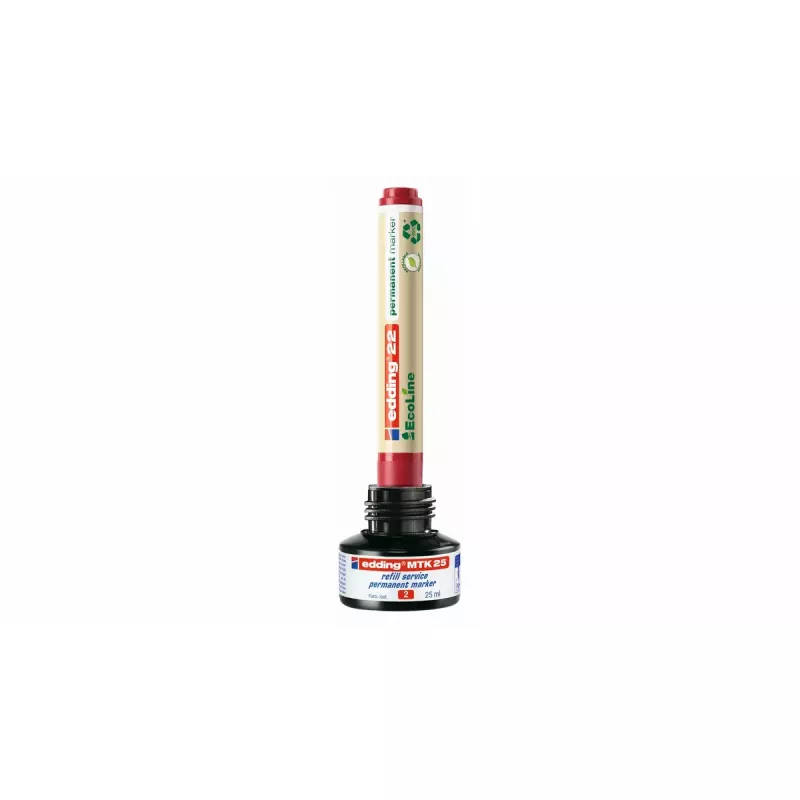 Rotulador permanente Edding EcoLine 21 rojo 10 uds.